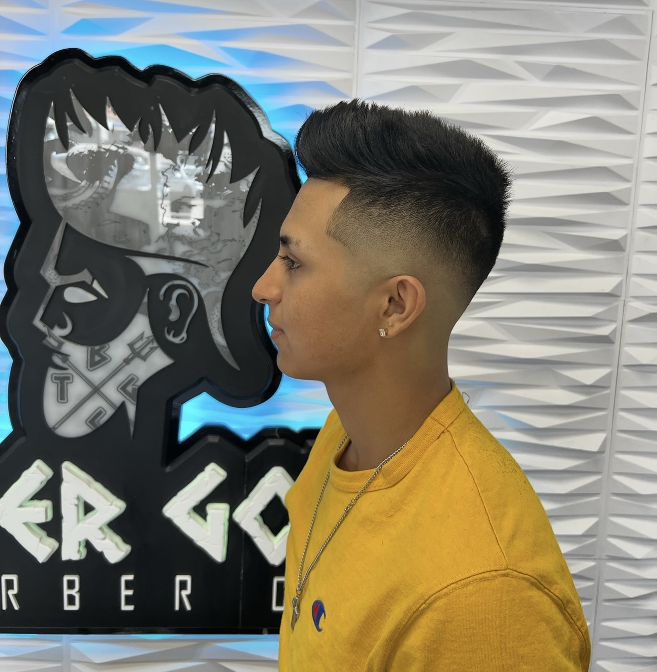 Zero fade haircut at Taper Godz Barber Co. in Lakewood, CO